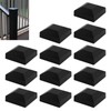 CNQLIS Aluminum Fence Post Caps 2" x 2" Black Post