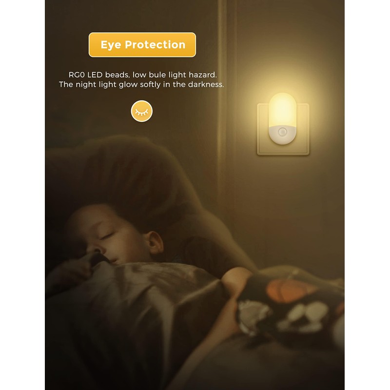 LOHAS-LED Night Light Socket, [Pack of 2] LED Night Light