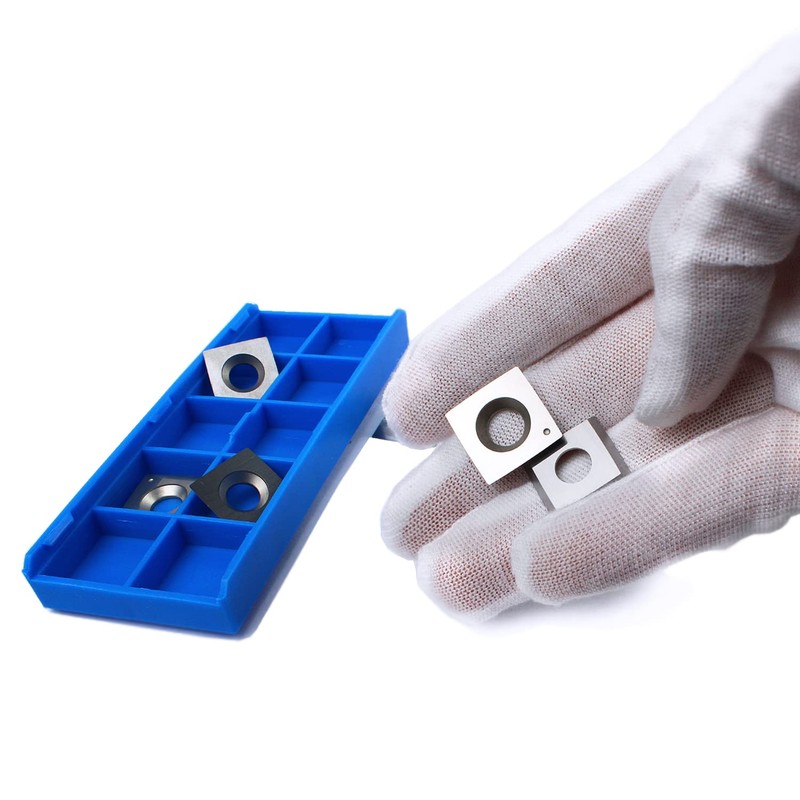 TJATSE 15 x15 x2.5mm-R150 Carbide Inserts Cutter Knives for Spiral