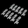 12 pcs 2-1/8 inch Hidden Channel Valance Clips, Clear Plastic