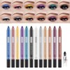 Pakivs 12-Piece Eyeshadow Pencil Set, Long-Lasting Glitter Multi-Purpose Eyeliner Pen