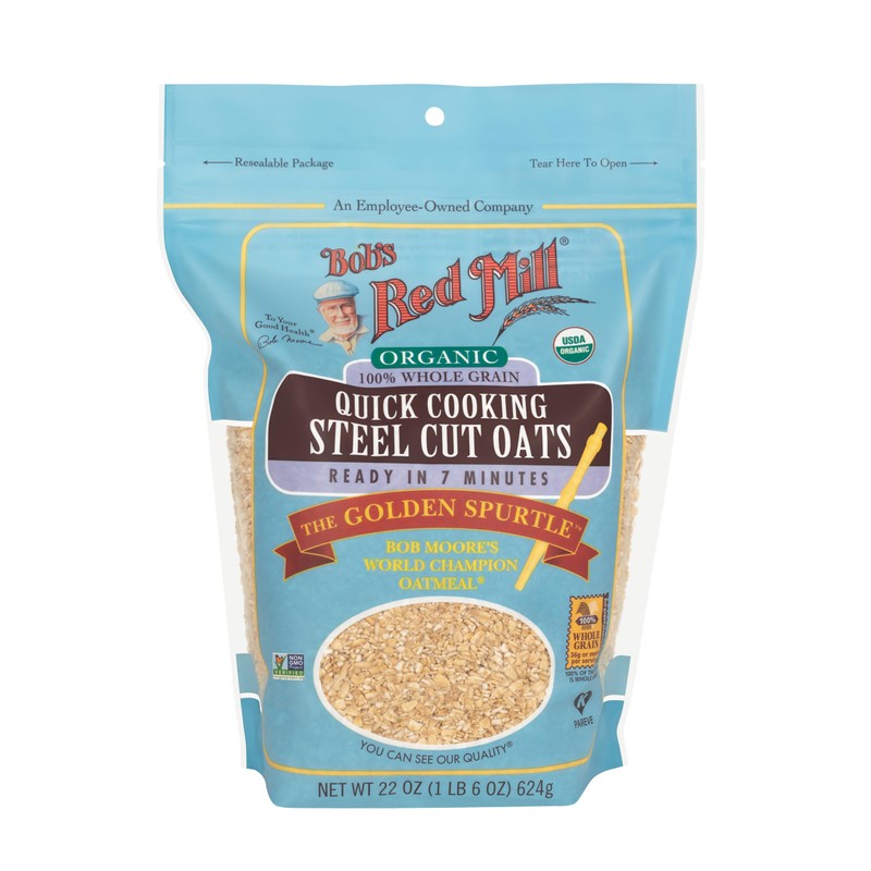 Bob's Red Mill Organic Quick Cooking Steel Cut Oats, 22oz