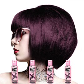Semi-Permanent Hair Colour Cream Dye Crazy Colour Renbow 4 x 100 ml