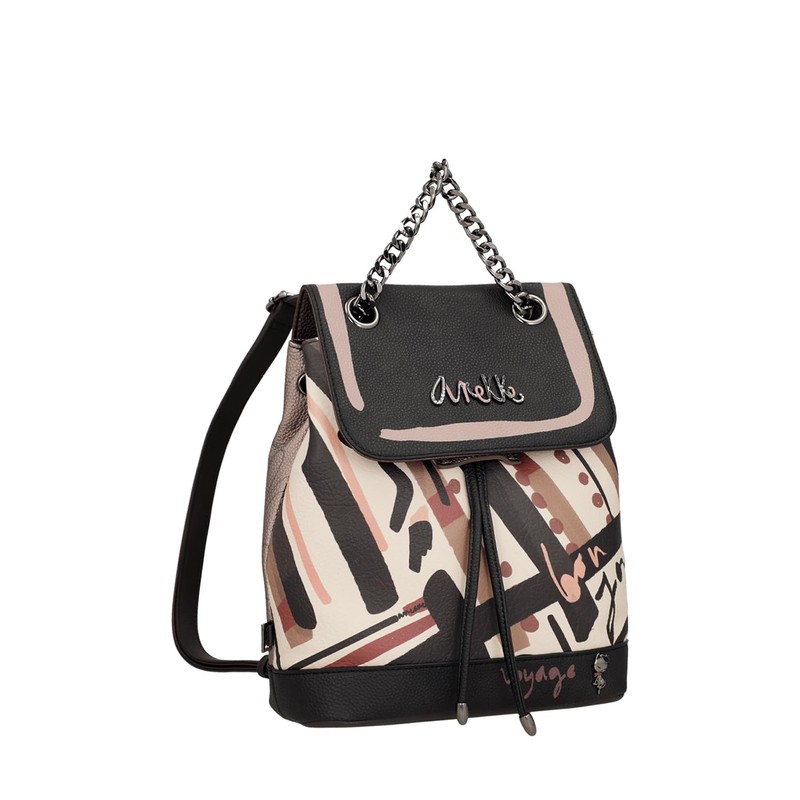 Anekke Parisian Backpack with Flap Multicoloured