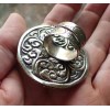 Unbranded Moon Face Ring in Tibetan Silver adjustable