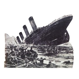 Wet Paint Printing + Design WGH27004 RMS Titanic Sinking Vinyl Wall Decal Graphic