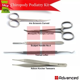 Medentra Chiropody Nail Care Surgery Kit Podiatry Nail Scissors Ingrown Toenail Removal