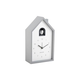 Karlsson Modern Cuckoo Alarm Clock 12 x 6 x 20 cm Grey