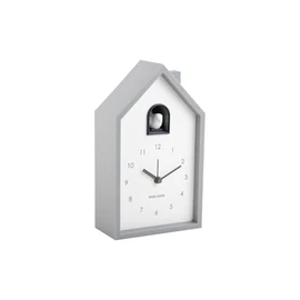 Karlsson Modern Cuckoo Alarm Clock 12 x 6 x 20 cm Grey