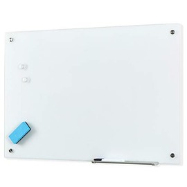 Glass Whiteboard Magnetic Dry Erase Glass Board 4'x 3' Wall Mount