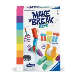 Ravensburger 22473 Make 'n' Break Around the World Board Game for the Whole Family, Game for Adults and Children from 7 Years, for 2-5 Players