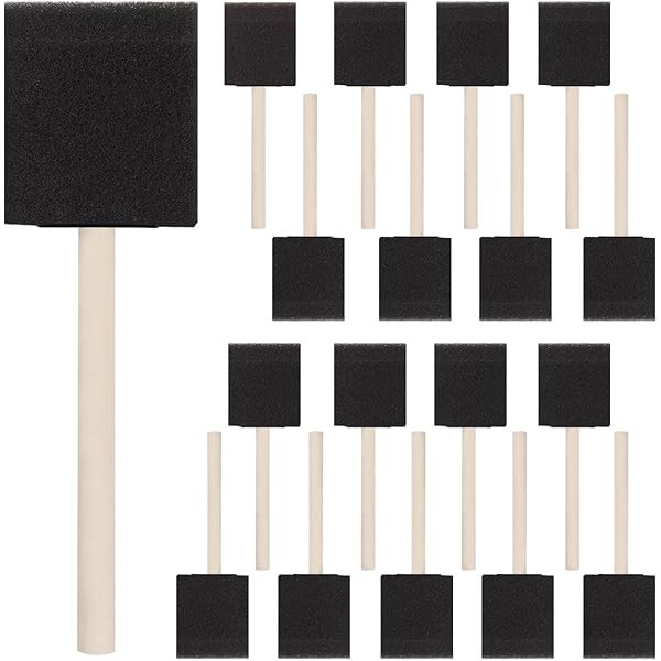 18 Pcs Foam Paint Brushes, 2 Inch Sponge Paint Brush,