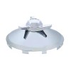 United Pacific Universal Chrome Notched Front Hub Cap w/ 3