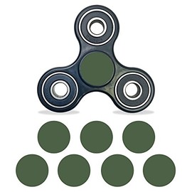 MightySkins Vinyl Decal Skin Compatible with Fidget Spinner Center Cap – Solid Olive | Protective Sticker Wrap for Your Fidget Toy Bearing Cap | Easy to Apply Cover