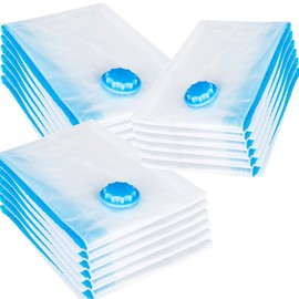 REXOO Set of 18 Vacuum Bags 100 x 80 cm Storage Bag Bag Vacuum for Textiles of All Types Space Saver