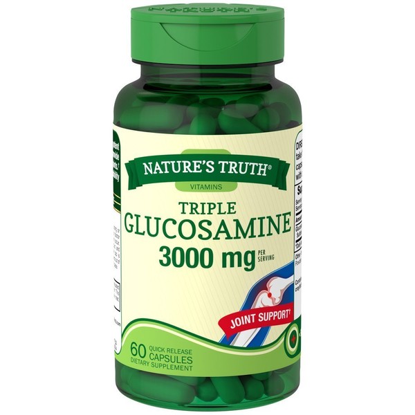Nature's Truth Triple Glucosamine 3000mg 60 Capsules (Pack of 1)