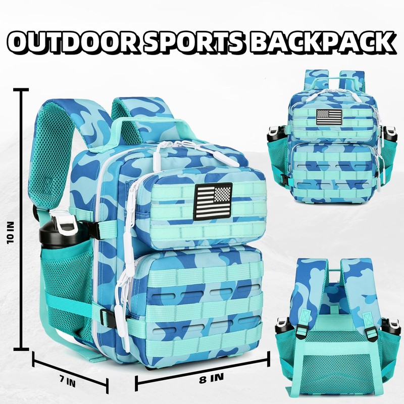 HongXingHai 9L Tactical Assault Backpack Gym Backpack Hiking Travel Backpack