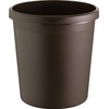 helit H6105875 Commercial Waste Paper Basket 18 litres, Brown