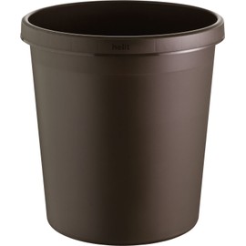 helit H6105875 Commercial Waste Paper Basket 18 litres, Brown