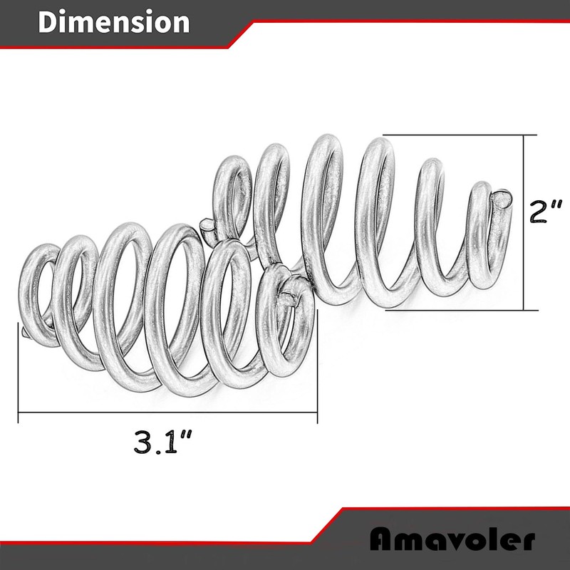 Amavoler Barrel Solo Seat Spring (Bronze) 3" + Seat Bracket