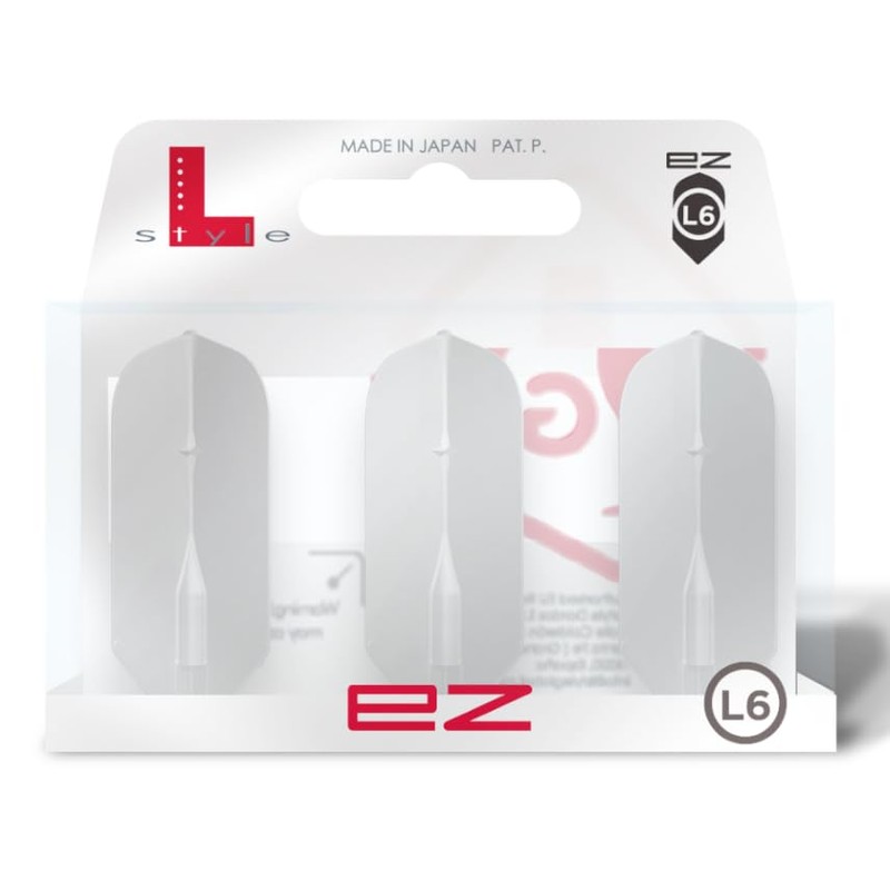 L-Style EZ L6 Slim White Dart Flights