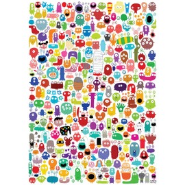 Buffalo Games - Nicolas Gouny - Many Mini Monsters - Large Piece Jigsaw Puzzle for Adults -Challenging Puzzle Perfect for Game Nights - Finished Size is 21.25 x 15.00