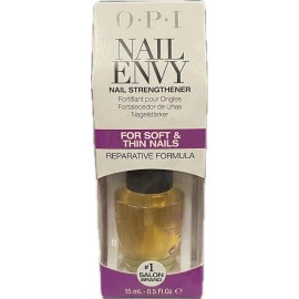 Fortalecedor de uñas natural OPI Nail Envy suave y delgado 0,5 oz