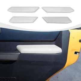 RAZPOY for Bronco Door Inner Handle Panel Cover Compatible with 2021-2023 Ford Bronco Interior Accessories 4-Door, White