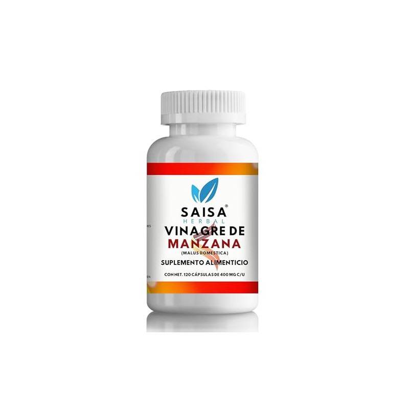 Vinagre De Manzana Orgánico 120 Cápsulas 100% Puro Premium