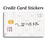 Huntrix themed credit card stickers for debit credit ebt:_Letter