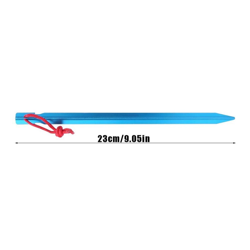 4PCS Aluminium Alloy Outdoor Lengthen Ultralight 23cm Hex Tent Stakes