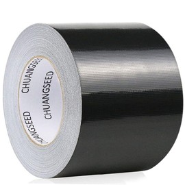 CHUANGSEED Heavy Ducty Black Wide Duct Tape,Industrial Grade 3 inches x 55 Yards (164 ft), Waterproof, Strong, Flexible, No Residue, for Crafts & Home Improvement