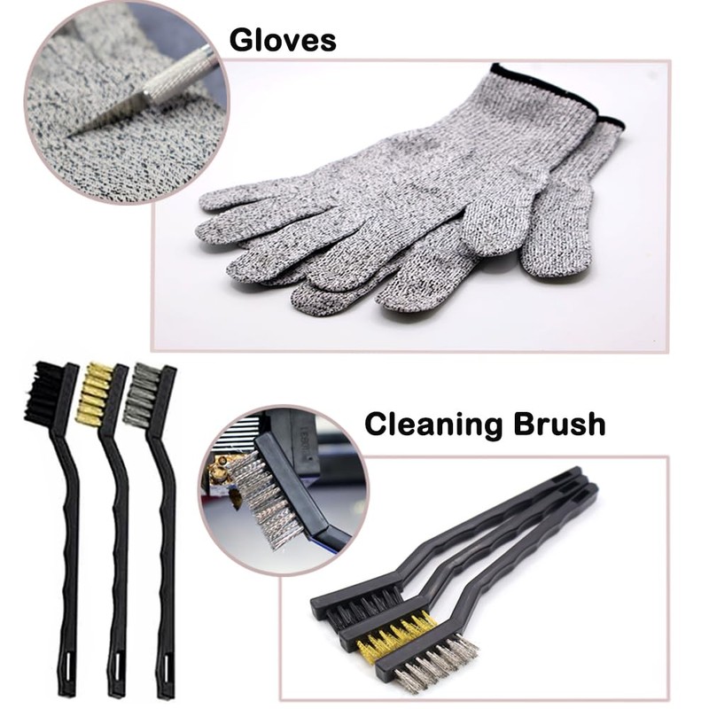 3D Printer Tool Kit, 3D Post-Processing Accessories with Hand Drill,