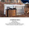 Camping Storage Bag Bucket Shape Large Capacity Waterproof Canvas Portable