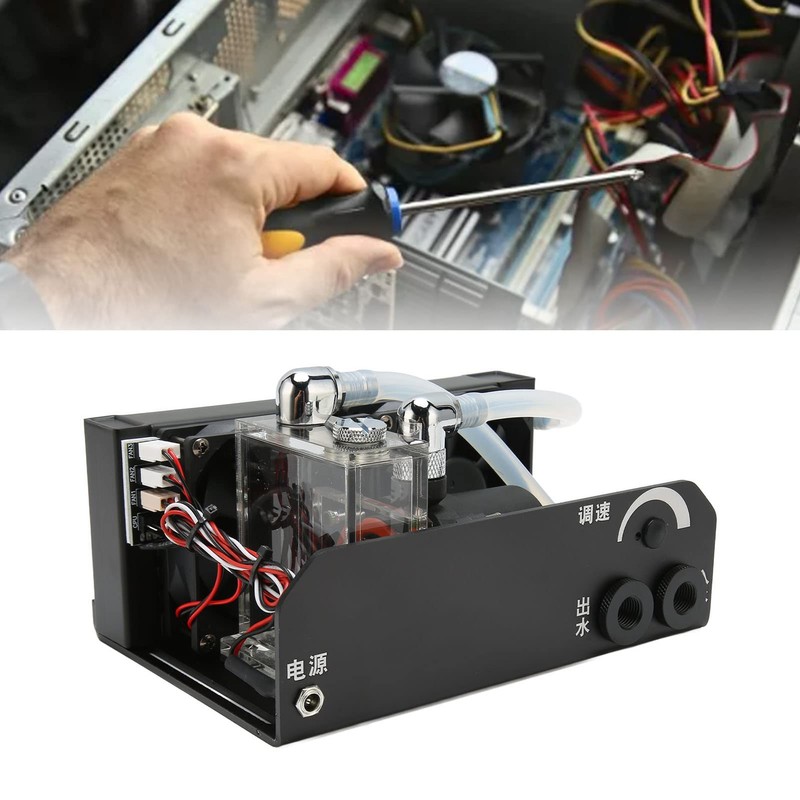 CPU Water Cooler Pump, 600L H PC Water Cooling Integrated