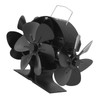 Heat Powered Stove Fan 3 Head 18 Blade Aluminum 270