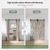 Roymelo 70" Bifold Sliding Barn Door Hardware Track Kit,Side Mounted