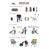 iClimb Ultralight Compact Camping Folding Beach Chair with Anti-Sinking Large