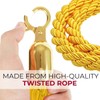 6PCS Gold Braided Rope - 5FT Elegant Rope for Stanchion