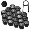SkinoEu Wheel Nut Covers Bolts Caps Universal 17mm With Removal