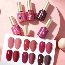 6 Pcs Gel Semipermanente Color Gel Esmalte De Uñas Esmaltes