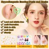 Evatage Jewelry Glue with 1002Pcs Stainless Steel Earring Posts and