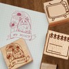 10 Pack Blank Wood Rubber Stamp Mounts, 40x40mm Blank Hard