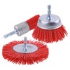 Rocaris 9 Pack Nylon Filament Abrasive Wire Brush Wheel &