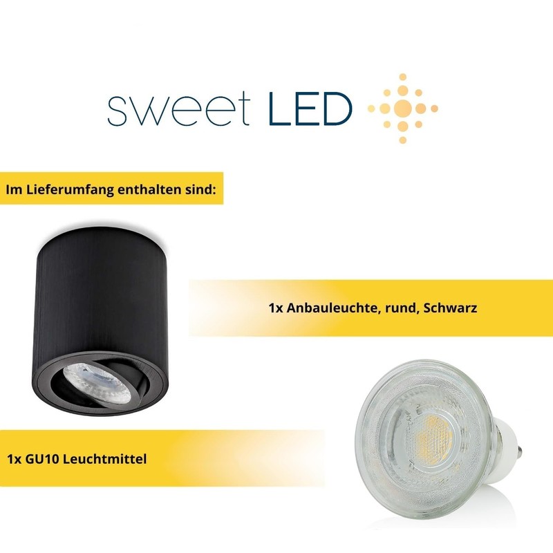 Sweet Led Surface-Mounted Spotlight GU10 Made of Aluminium - Ceiling