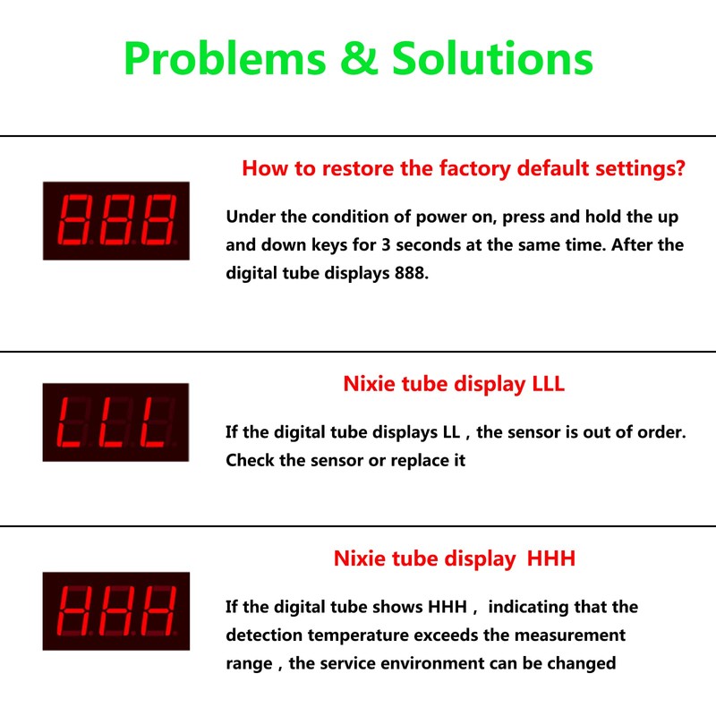 2Pcs Digital LED Temperature Controller Module 12V 10A 120W Digital