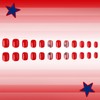 Independence Day Press on Nails Short Square Fake Nails National