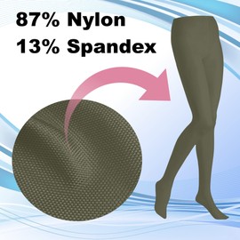 Butterfly EMEM Apparel Women's Ladies Plus Size Queen Opaque Footed Tights Fashion Hosiery Stockings Olive 5X