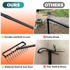 Stirrup Hoe with 76.8" Adjustable Long Handle Weed Puller Heavy