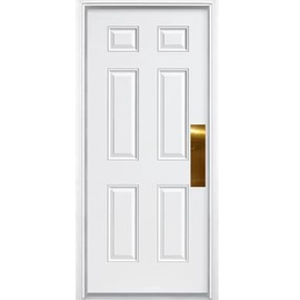 Deck the Door Decor | Door Push Plate - Screw Mount - Multiple Sizes & Finishes (Shiny Brass, 4 x 16)